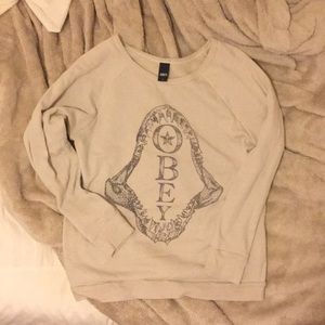 Nude OBEY sweatshirt